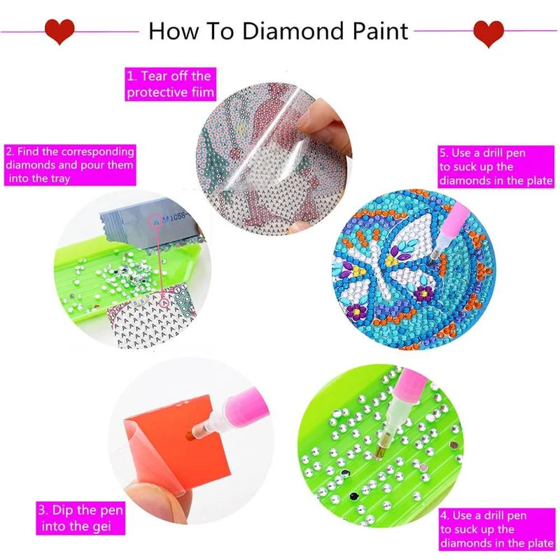 Set de dessous de verre DIY à strass