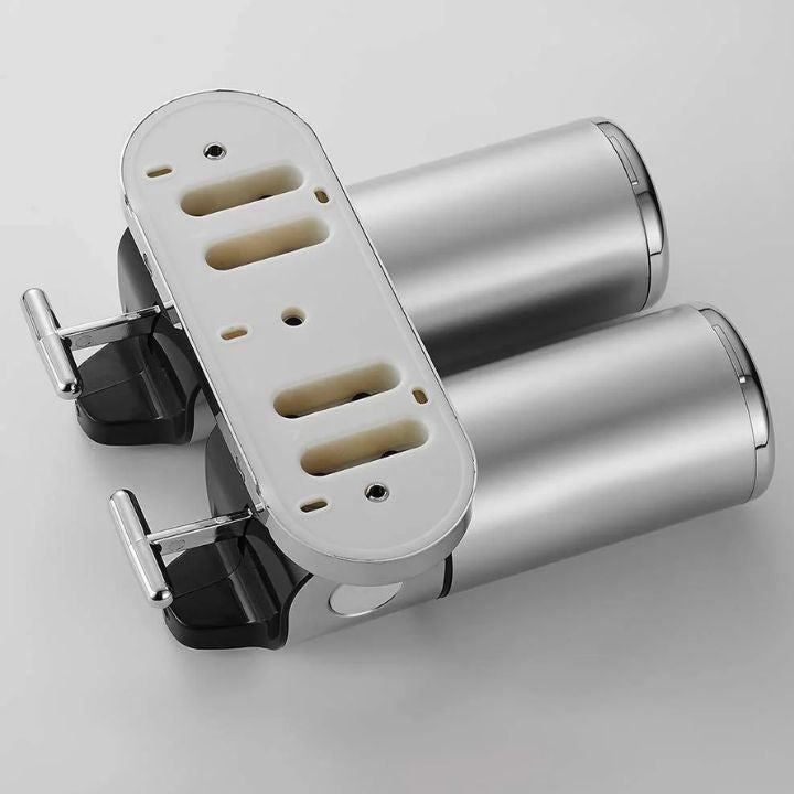 2-in-1 wall-mounted dispenser for an organized bathroom
