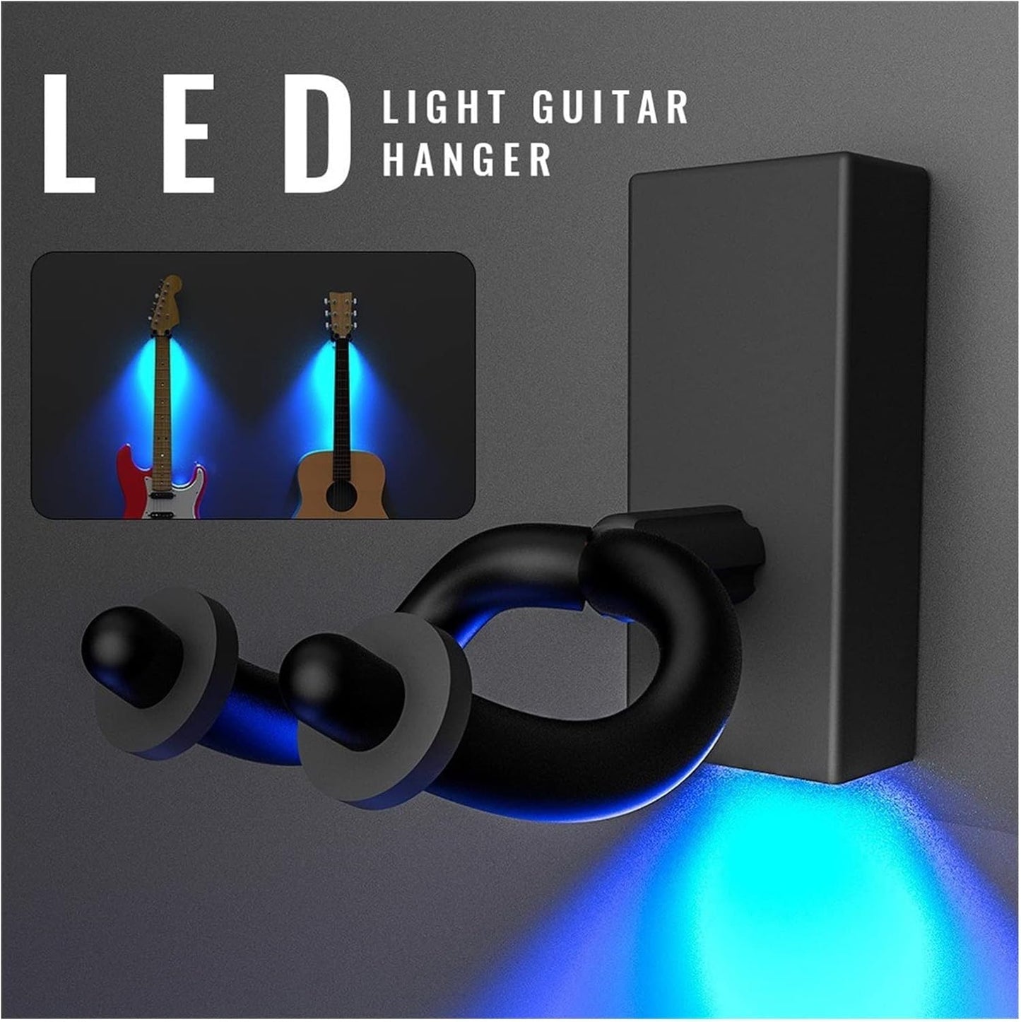 ギター用LED壁掛けサポート – 楽器を照らしましょう