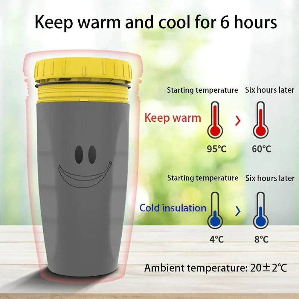 蓋のない密閉カップ – こぼさずに飲む
