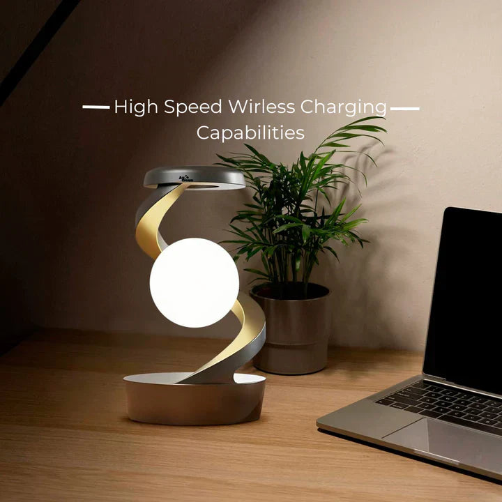 Lampe LED design avec chargeur sans fil intégré
