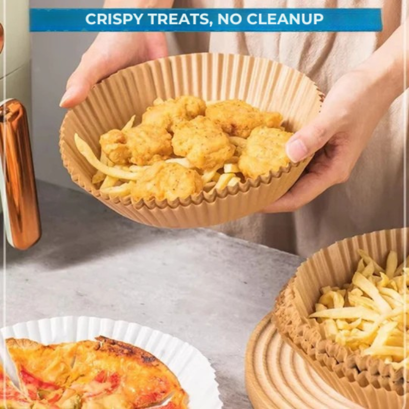 Practical cooking papers for Air fryer – Cleanliness and time saving