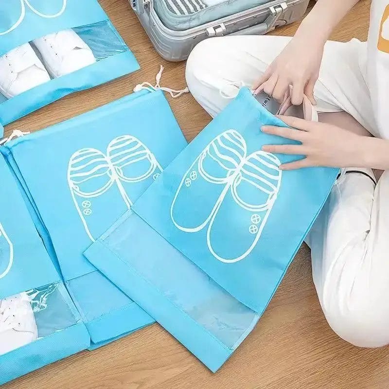 Lot de 10 housses à chaussures pour voyager