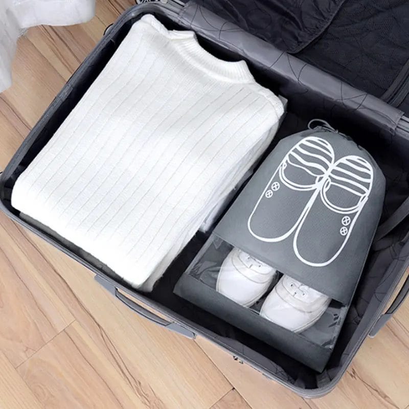 Lot de 10 housses à chaussures pour voyager