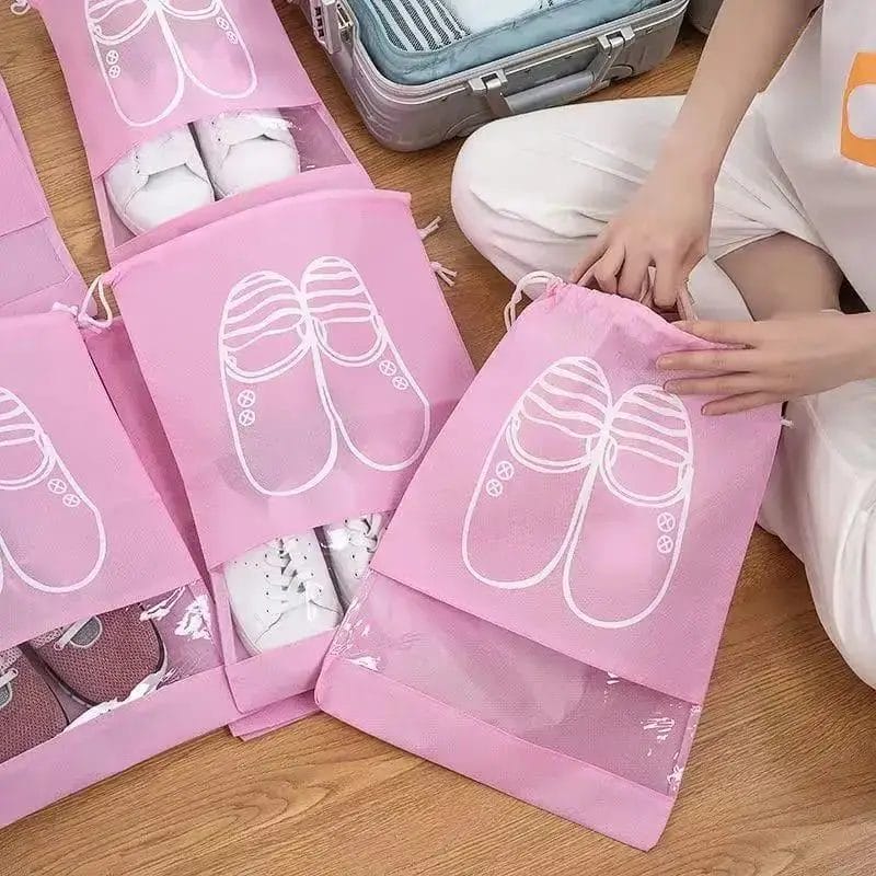 Lot de 10 housses à chaussures pour voyager