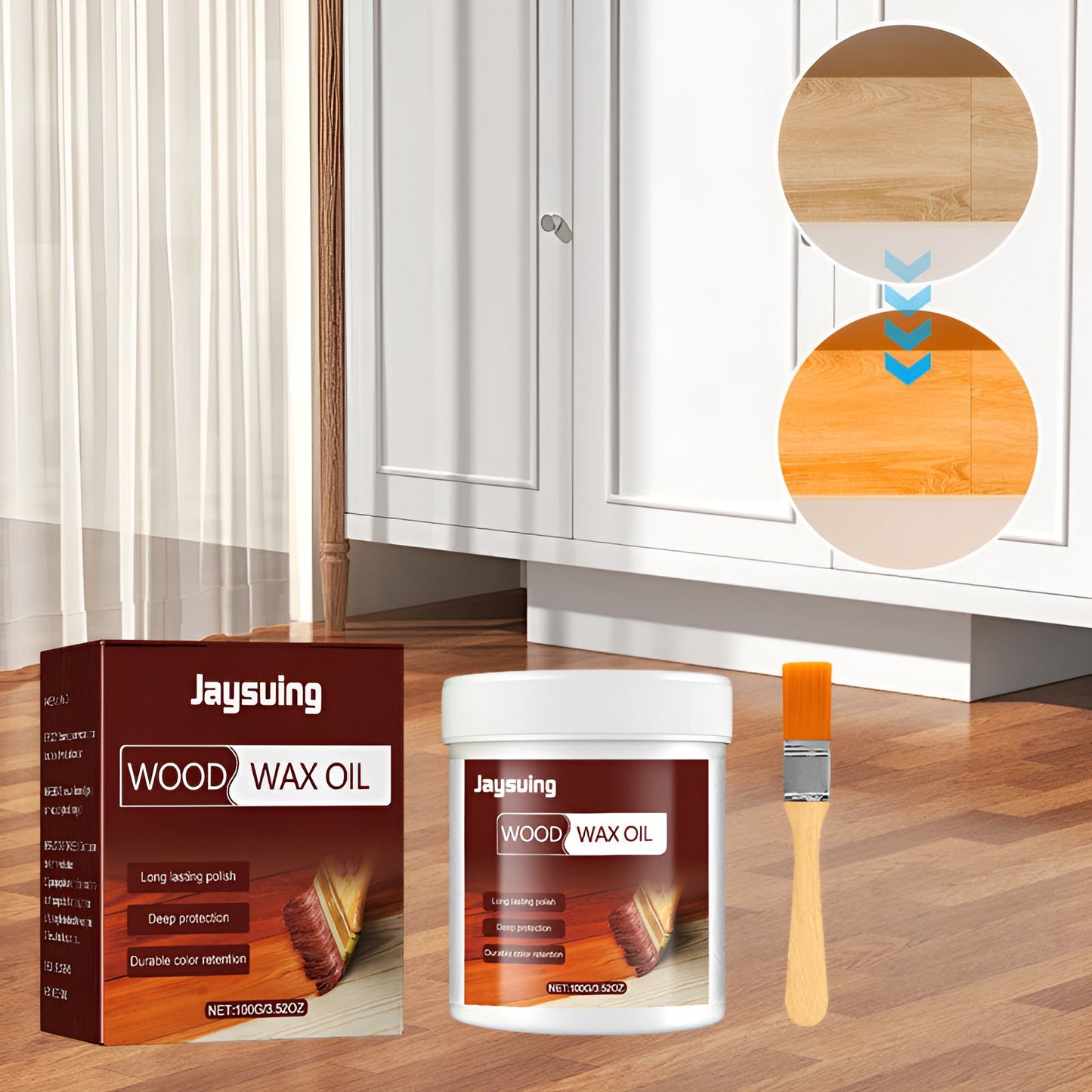 Detergent natural pentru lemn – Podele strălucitoare și protejate