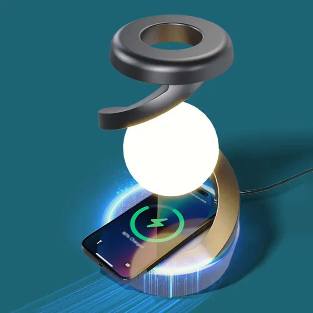 Lampe LED design avec chargeur sans fil intégré