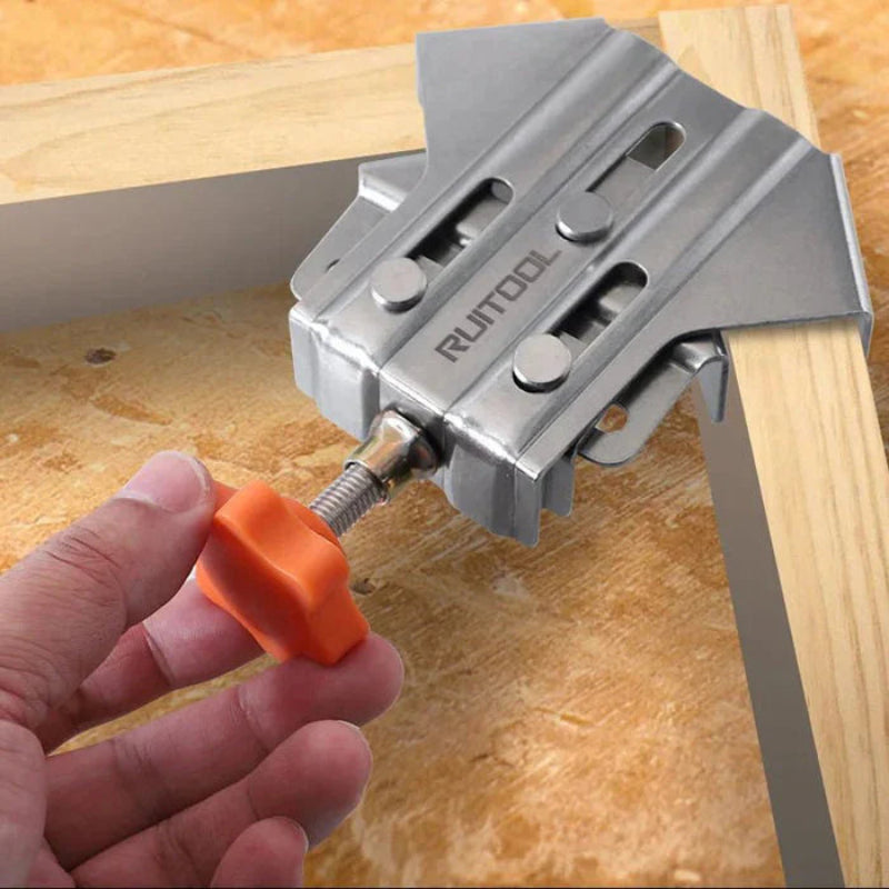 Pince d’angle 90° pour assemblages bois précis