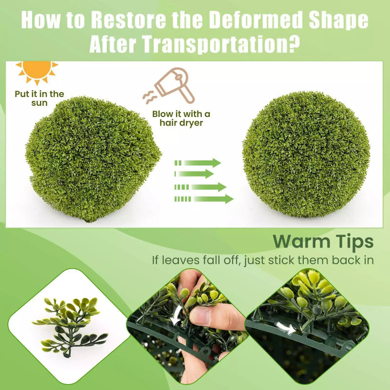 Natürliche Eleganz ohne Pflege für Ihre Räume (x2)