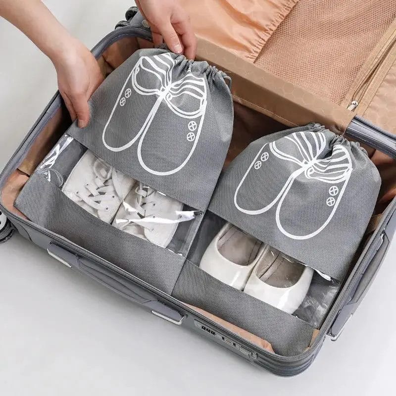 Lot de 10 housses à chaussures pour voyager