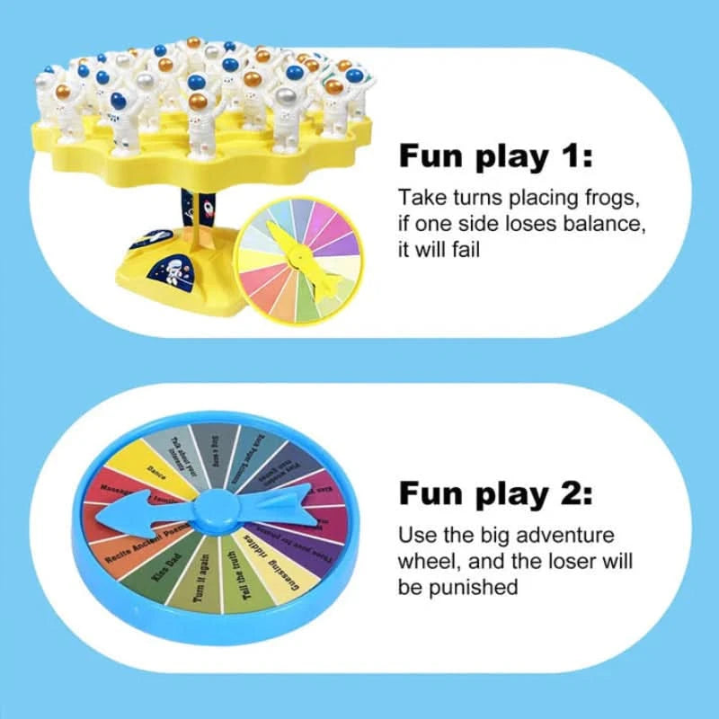Juego de equilibrio de astronautas para estimular el aprendizaje 