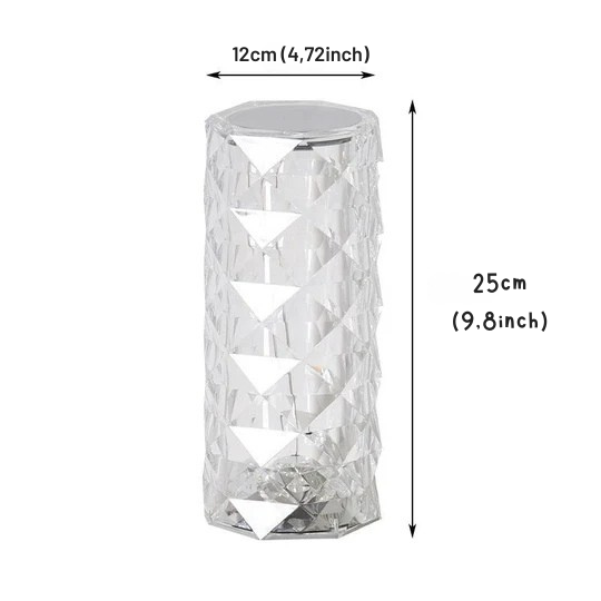 Dekoratívna LED lampa v kryštálovom štýle 
