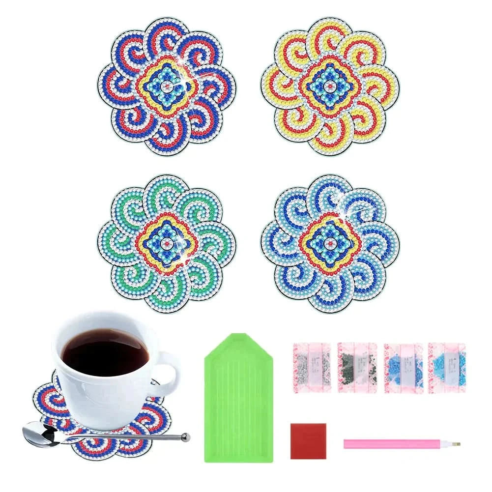 Set de Dessous de Verre DIY à Strass – Kit Créatif Original