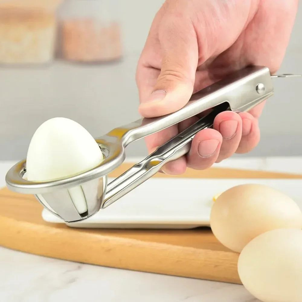 Tagliacoeffe in acciaio inossidabile – Affettatrice manuale per uova sode 