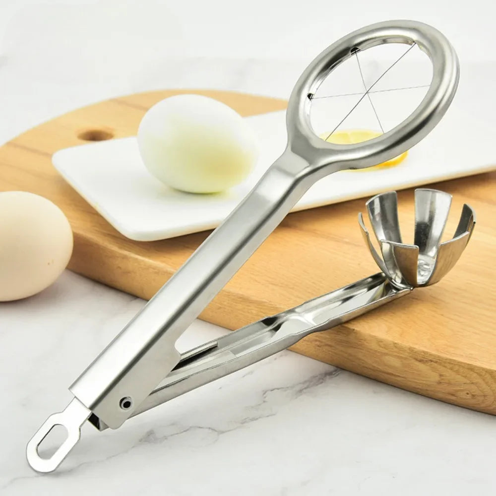 Tagliacoeffe in acciaio inossidabile – Affettatrice manuale per uova sode 