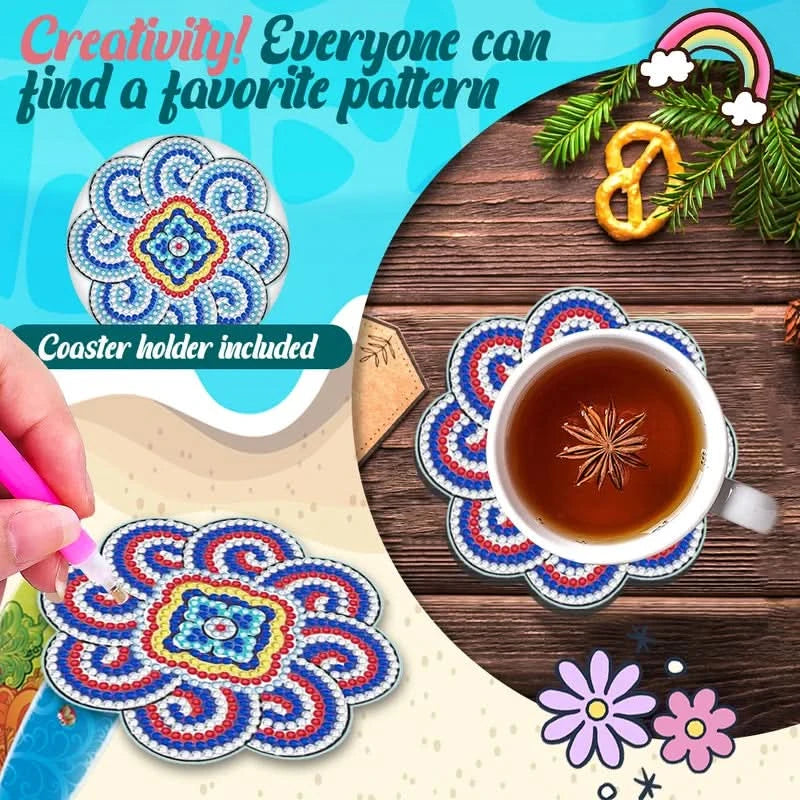 Set de Dessous de Verre DIY à Strass – Kit Créatif Original