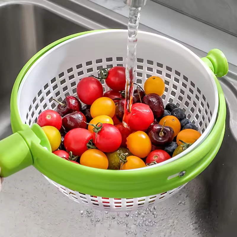 Storcător și uscător rotativ pentru fructe și legume 