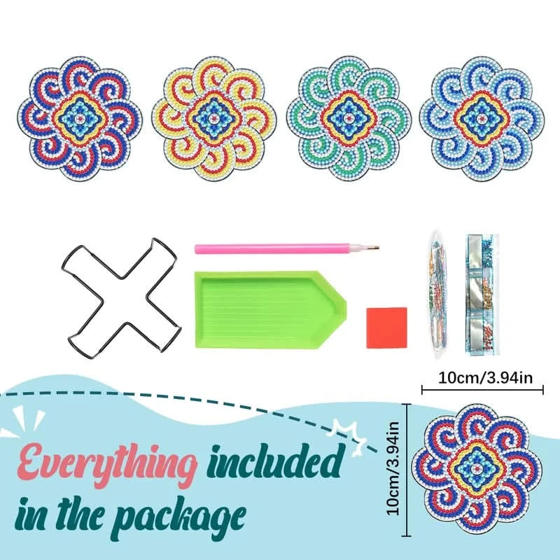 Set de Dessous de Verre DIY à Strass – Kit Créatif Original