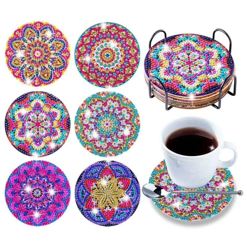 Set de Dessous de Verre DIY à Strass – Kit Créatif Original