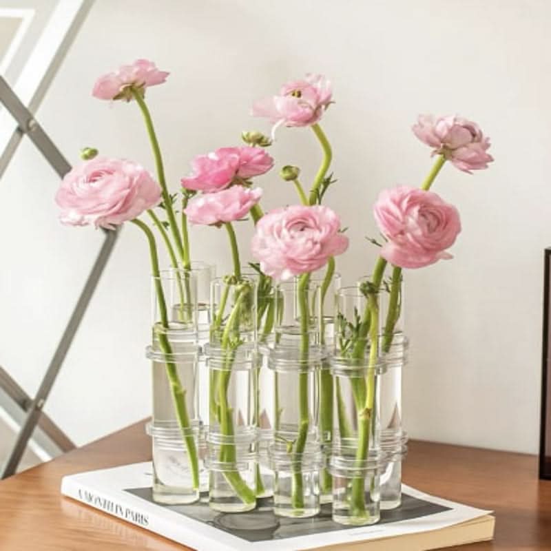 Vaso modulare elegante per composizioni floreali creative 