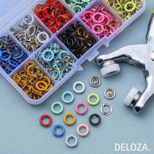 Fixation sans couture : boutons pression faciles à poser