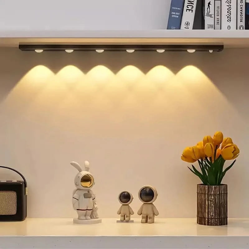 مصباح LED لاصق مع كاشف حركة ذكي 