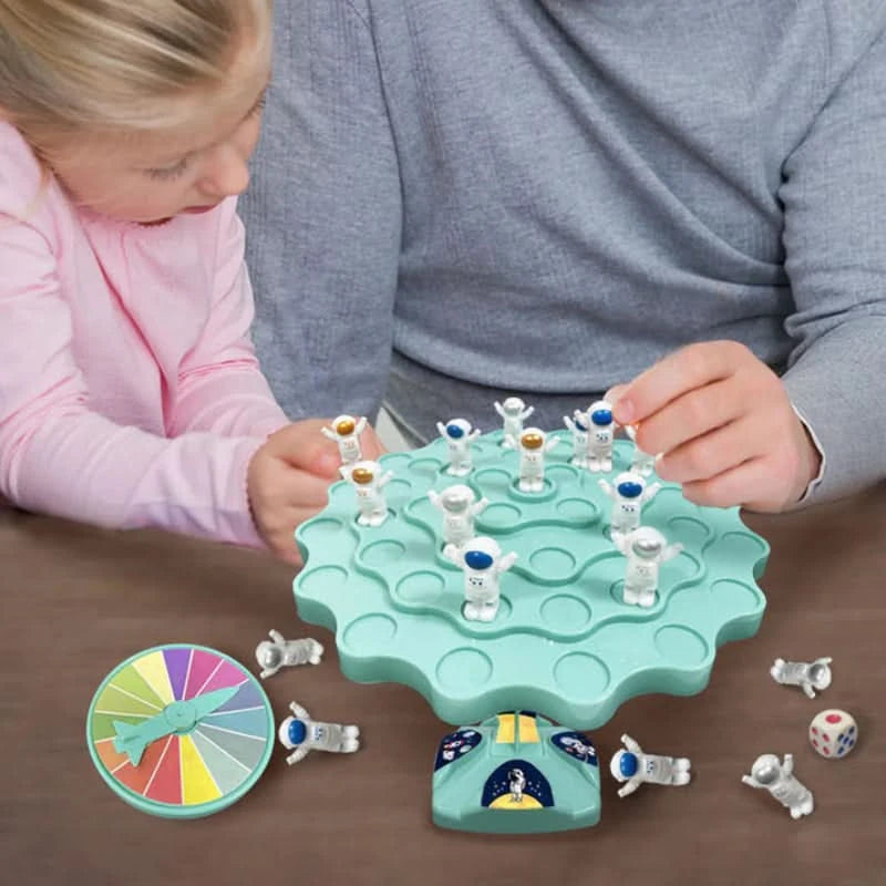 Juego de equilibrio de astronautas para estimular el aprendizaje 
