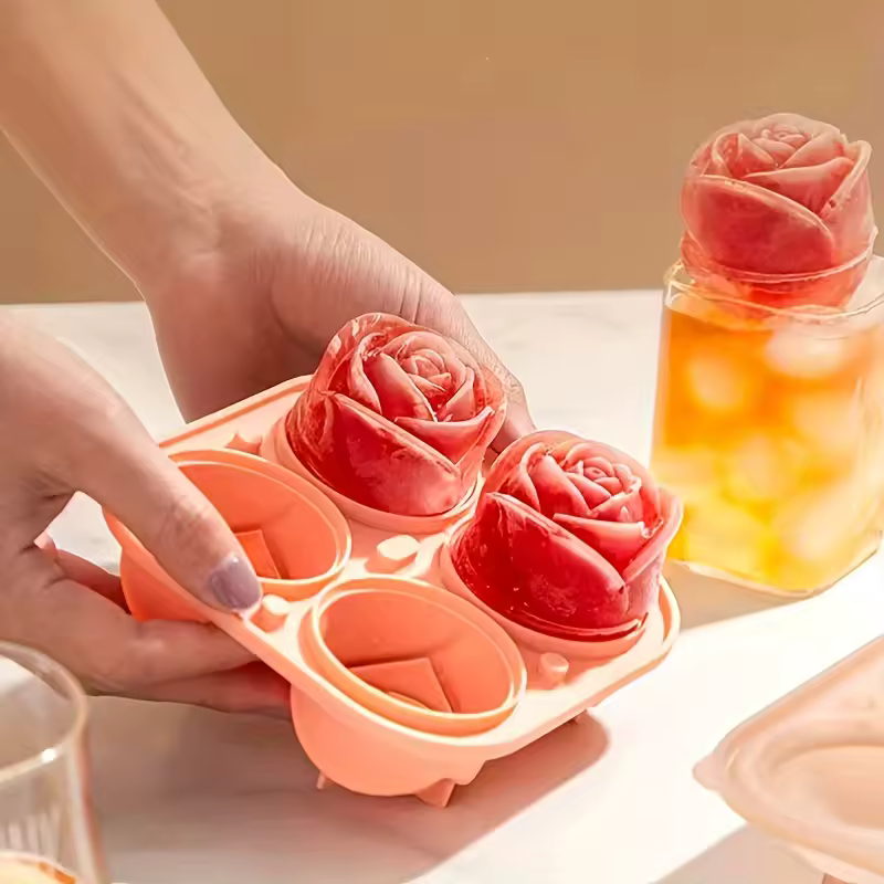 Molde para cubitos de hielo - Estilo flor para cócteles refinados 