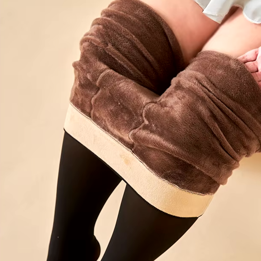 Le Collant Polaire Transparent Chaud et Élégant pour Femme