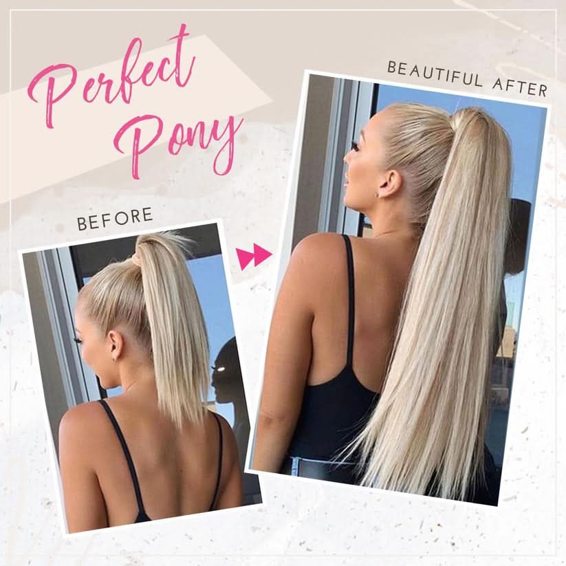 Glamorous ponytail extension for a chic look 