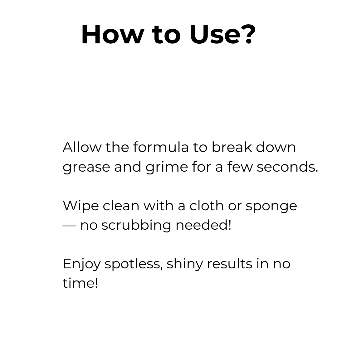 rinseless degreaser spray for a sparkling home 