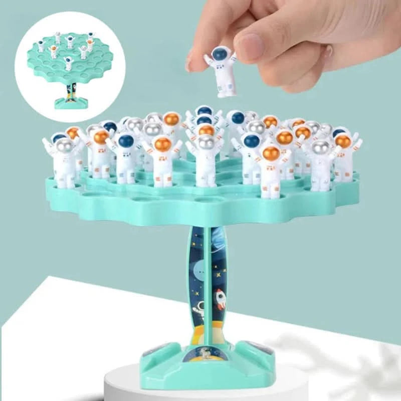 Juego de equilibrio de astronautas para estimular el aprendizaje 