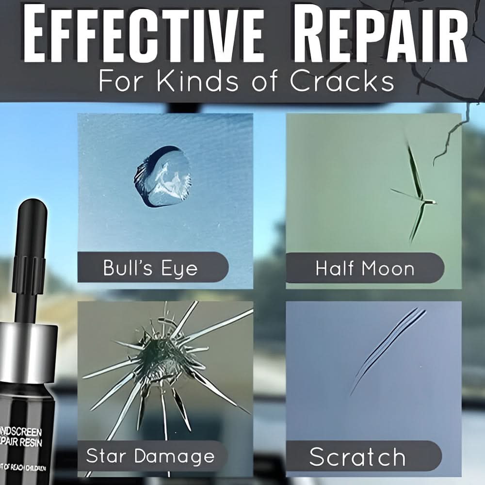 Repair glass cracks in a few minutes 