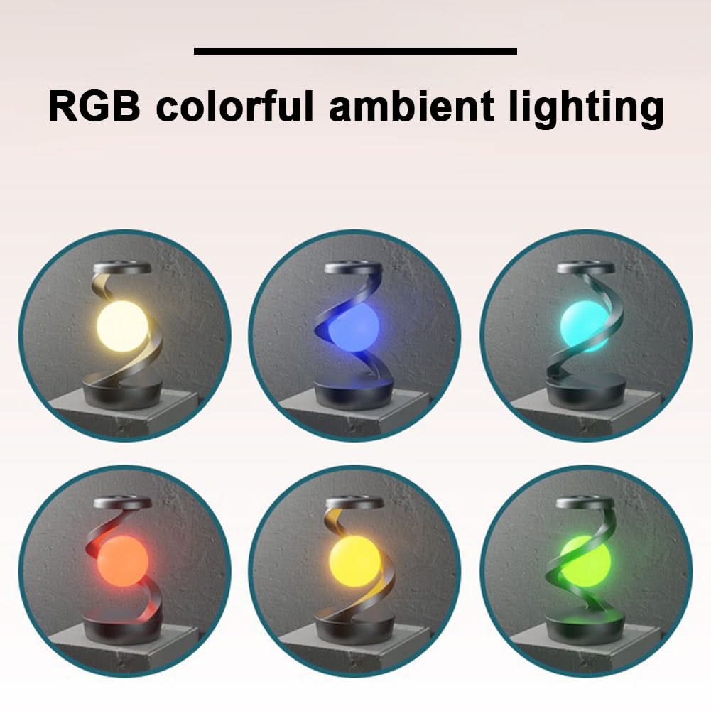 Design LED lamp with integrated wireless charger 
