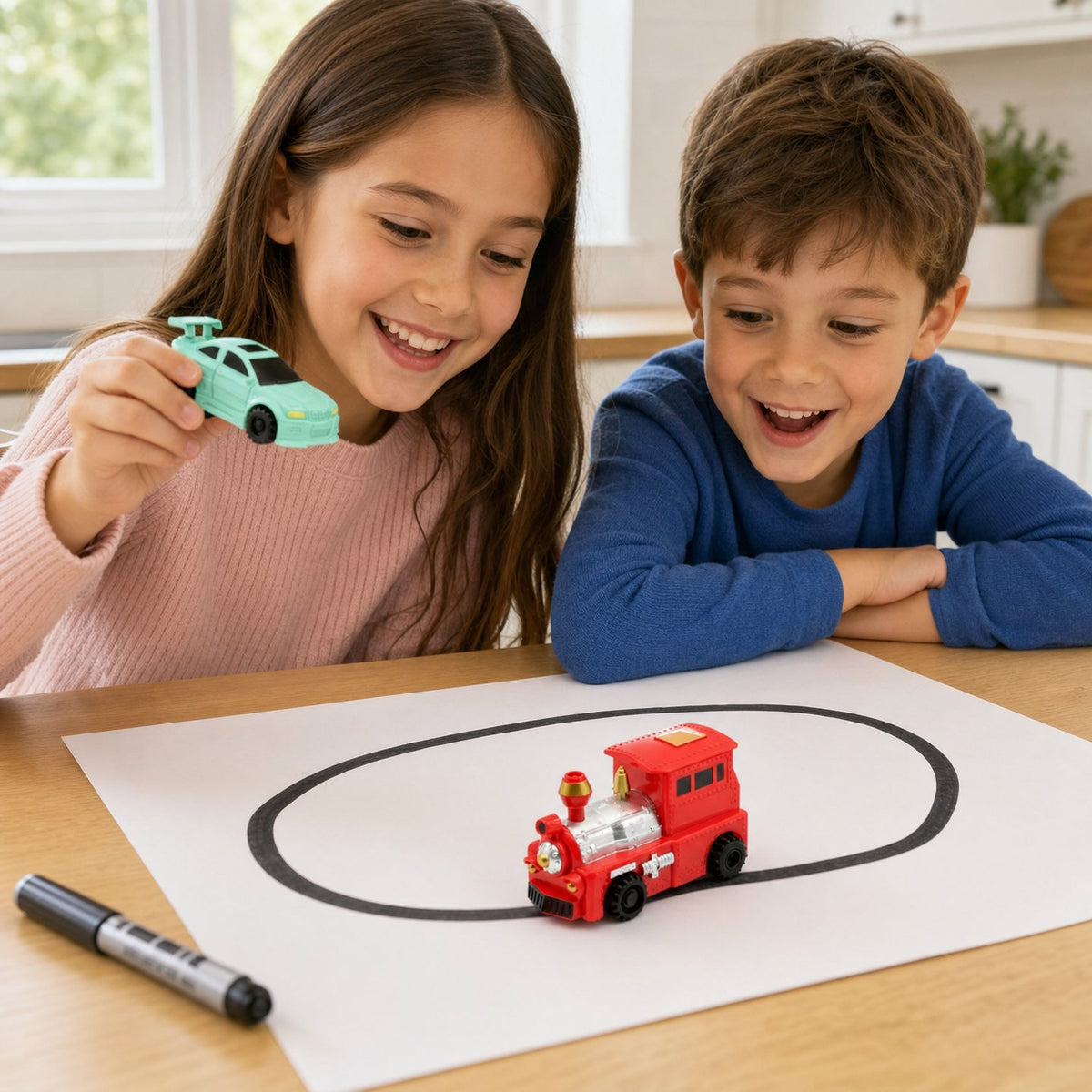 Magické auto, ktoré sleduje vaše kresby ako mávnutím čarovného prútika 