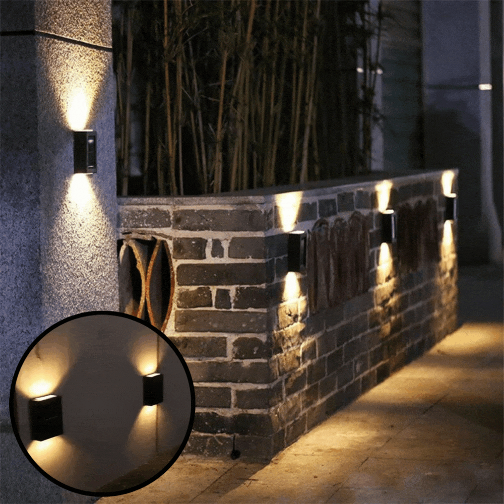 Illuminez votre extérieur sans effort avec cette lampe murale solaire LED