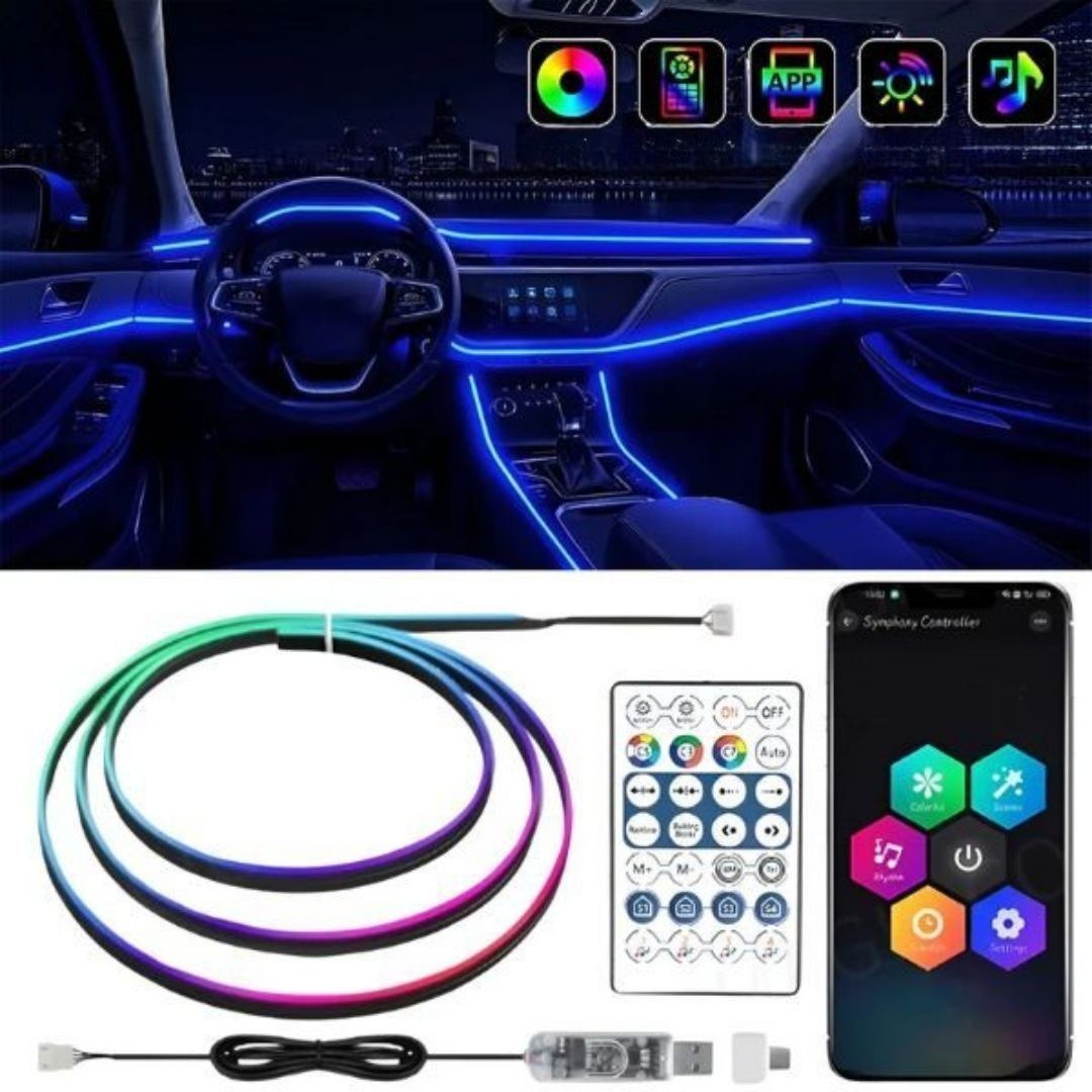 LED osvětlení pro stylový interiér auta 