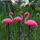 Flamant rose lumineux solaire – Jardin magique la nuit