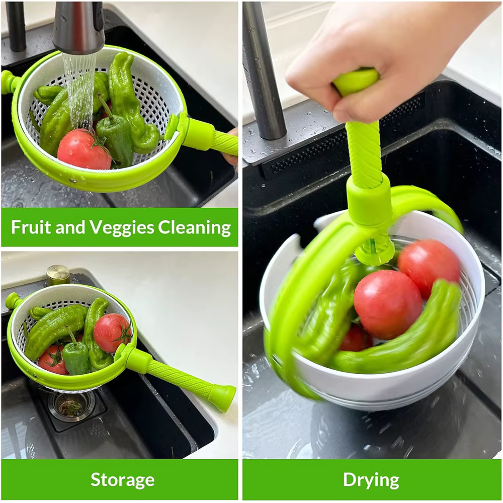Storcător și uscător rotativ pentru fructe și legume 