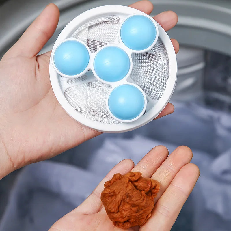 Anti-hår, hår og rester filter for vaskemaskin 