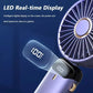 מאוורר קטן חזק עם מסך LED חכם 
