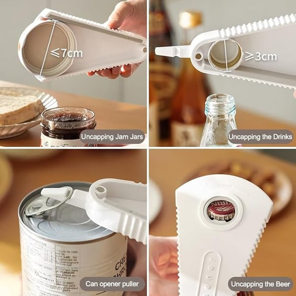 Décapsulateur multifonction pour bocaux et sachets