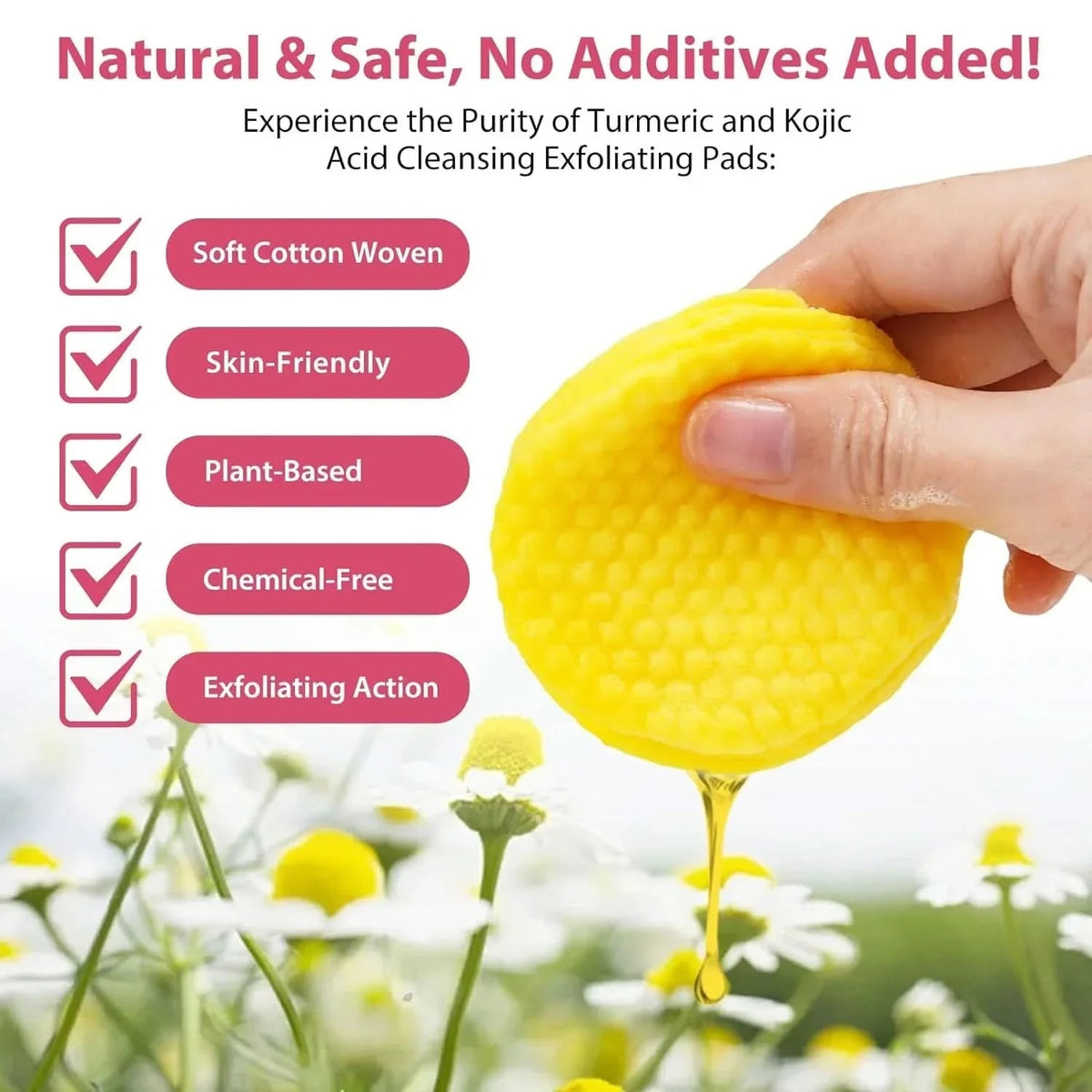 Éponge curcuma – Peau nette et purifiée naturellement (x40)