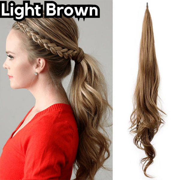Glamorous ponytail extension for a chic look 