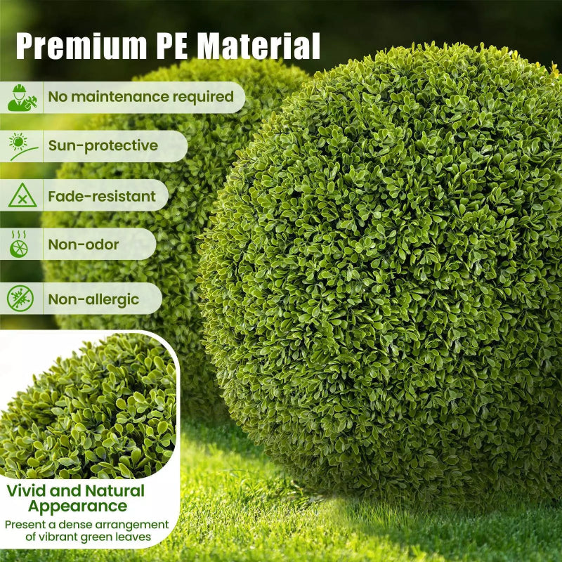 Élégance naturelle sans entretien pour vos espaces (x2)