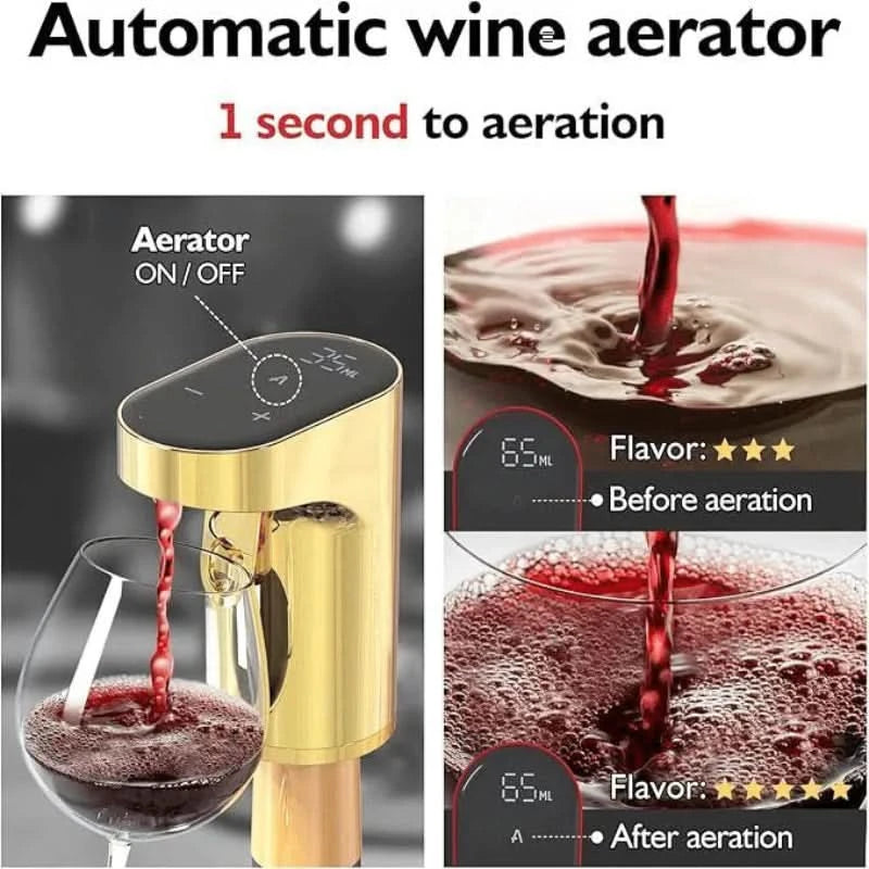 Přesný elektrický nalévač na víno a nápoje 