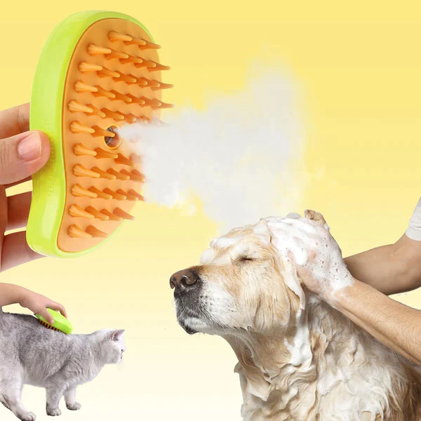 Multifunctional steam brush for perfect grooming of your pet 